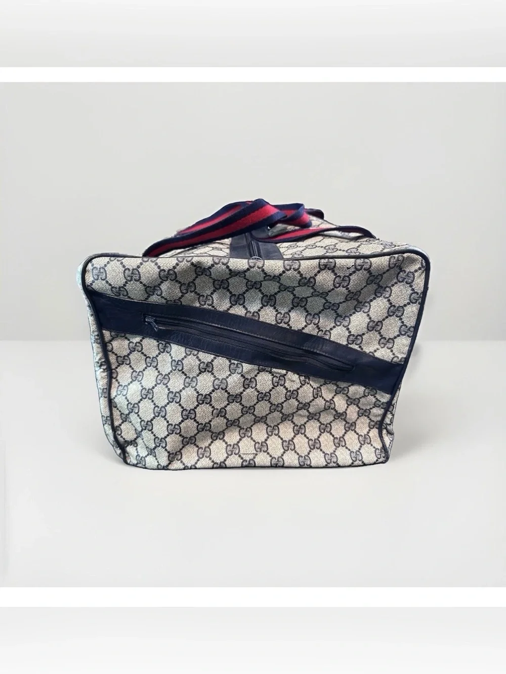 Gucci Duffle Bag GG Logo Canvas Folding Travel Carry On